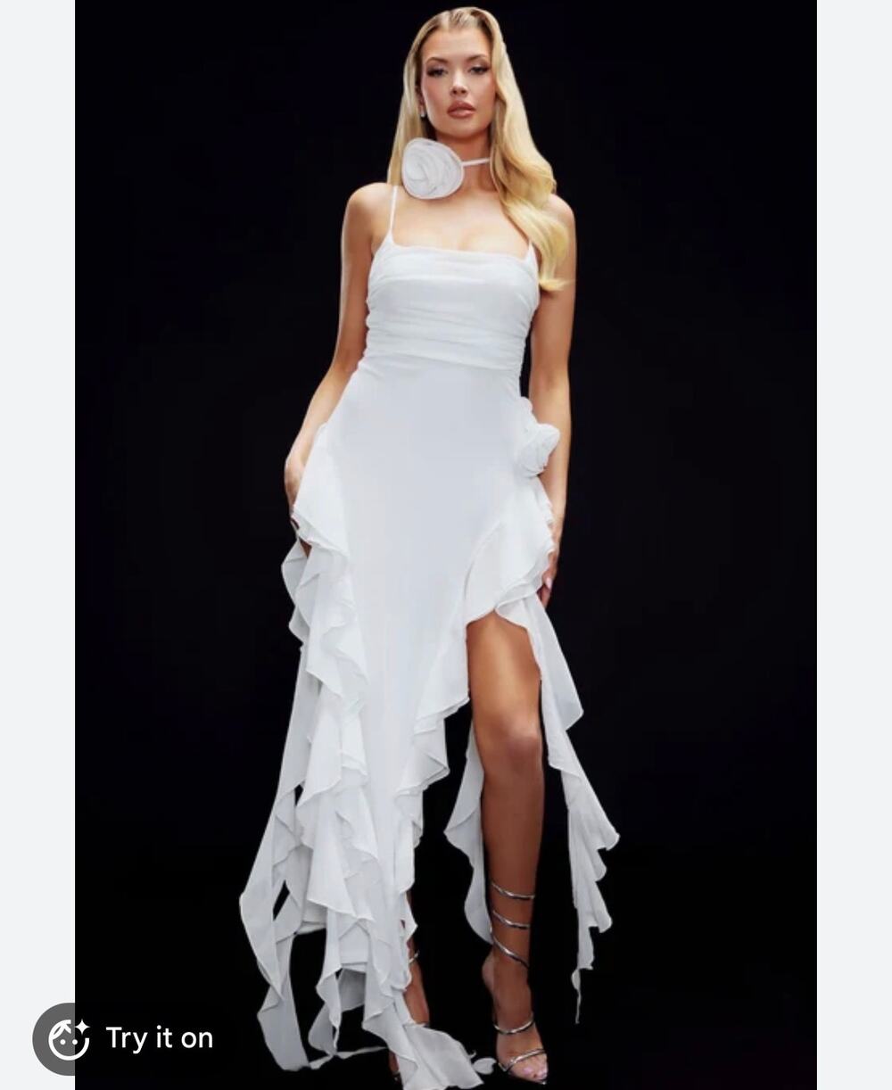 Fashion Nova Aisling maxi ruffle dress